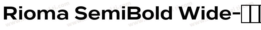 Rioma SemiBold Wide字体转换